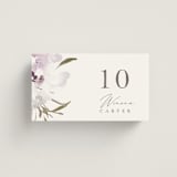"Meadow Burst" - Place Cards in Lilac by Grace Kreinbrink - Front with Free Guest Printing