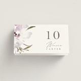 "Meadow Burst" - Place Cards in Lilac by Grace Kreinbrink - Folded with Free Guest Printing