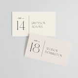"The Manor" - Place Cards in Buff by Pixel and Hank - Front with Free Guest Printing