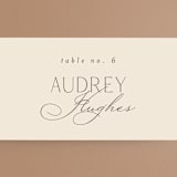 "Formal Elegance" - Place Cards in Latte by Morgan Kendall - Detail