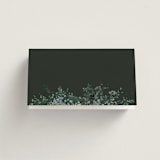 "Juniper" - Place Cards in Emerald by Kate Ahn - Blank front