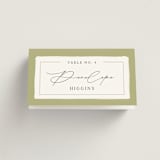 "Aspen" - Place Cards in Lake by Robert and Stella - Folded with Free Guest Printing
