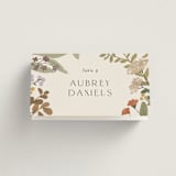 "Ellsworth" - Place Cards in Natural by Jennifer Wick - Folded with Free Guest Printing