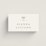 "Sector" - Place Cards in Snow by Kaydi Bishop - Front with Free Guest Printing