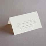 "Chantilly" - Place Cards in Emerald by Kimberly Morgan - Blank front