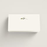 "Soft Sprigs" - Place Cards in Champagne by Jennifer Postorino - Blank front