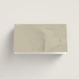 "Linen and Cloth" - Place Cards in Almond by Peony Rose Design - Folded Back of Card