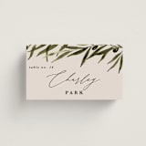 "Tuscan Hill" - Place Cards in Creme by Kate Ahn - Front with Free Guest Printing