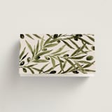 "Tuscan Hill" - Place Cards in Creme by Kate Ahn - Folded Back of Card