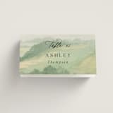 "The Vow" - Place Cards in Meadow by Elly - Folded with Free Guest Printing