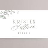 "Simple Crest" - Place Cards in Sage by Kristen Smith - Detail