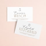 "Encapsulated" - Place Cards in Black Tie by Hooray Creative - Front with Free Guest Printing