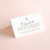 "Encapsulated" - Place Cards in Black Tie by Hooray Creative - Folded with Free Guest Printing