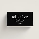 "Photographie" - Place Cards in Noir by Christie Garcia - Folded with Free Guest Printing