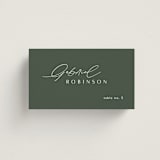 "Flip" - Place Cards in Forest by Kelly Schmidt - Front with Free Guest Printing