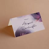 "Elisa" - Place Cards in Orchid by Simona Camp - Folded with Free Guest Printing