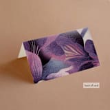 "Elisa" - Place Cards in Orchid by Simona Camp - Folded Back of Card