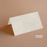 "Arched" - Place Cards in Carnation by Brianne Larsen - Folded Back of Card
