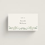 "Monogramed Arch" - Place Cards in Mojito by Susan Moyal - Front with Free Guest Printing