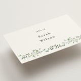 "Monogramed Arch" - Place Cards in Mojito by Susan Moyal - Detail