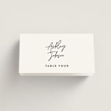 "Signed" - Place Cards in Cloud by JoAnn Jinks - Folded with Free Guest Printing
