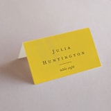 "Sophia" - Place Cards in Sunshine by Ani Somi - Folded with Free Guest Printing