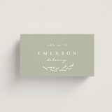 "Branched" - Place Cards in Sage by Brianne Larsen - Front