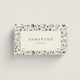 "Hansen" - Place Cards in Almond by Stephanie Hawkes - Front with Free Guest Printing