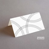 "Union Stack" - Place Cards in Diamond by Jessica Corliss - Folded Back of Card