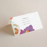 "Abstract Florals" - Place Cards in Bouquet by Maria Hilas-Louie - Folded with Free Guest Printing