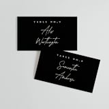"Contour" - Place Cards in Ecru by Erica Krystek - Front with Free Guest Printing