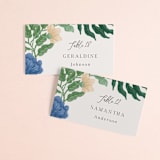 "Floral Garden" - Place Cards in Garden by Elly - Front with Free Guest Printing