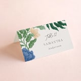 "Floral Garden" - Place Cards in Garden by Elly - Folded with Free Guest Printing