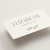 "Bold Elegance" - Place Cards in Snow by Katherine Moynagh - Detail