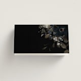 "Vintage Botanical" - Place Cards in Midnight by Grace Kreinbrink - Blank front