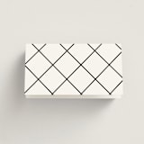 "the script" - Place Cards in Tuxedo by Genna Blackburn - Folded Back of Card