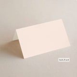 "Classic Lux" - Place Cards in Blush by Stacey Day - Folded Back of Card