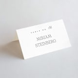 "Dashing" - Place Cards in Pearl by Benita Crandall - Folded with Free Guest Printing
