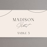 "Engraved" - Place Cards in Charcoal by Claudia Orengo - Detail