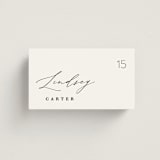 "Paire" - Place Cards in Tuxedo by Kate Ahn - Front with Free Guest Printing
