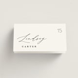 "Paire" - Place Cards in Tuxedo by Kate Ahn - Folded with Free Guest Printing