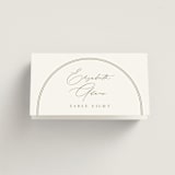 "Amelia" - Place Cards in Olive by Kristie Kern - Folded with Free Guest Printing