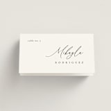 "Corner" - Place Cards in Silk by Kelly Schmidt - Folded with Free Guest Printing