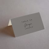 "The Ultimate After Party" - Place Cards in Fog by Becky Nimoy - Folded with Free Guest Printing