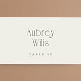 "Cadence" - Place Cards in Ivory by Jennifer Wick - Detail