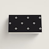 "Simply Classic" - Place Cards in Ebony by Laura Hamm - Folded Back of Card