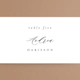"Minimalist Photo" - Place Cards in Ivory by Nicole Walsh - Detail