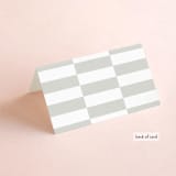 "Carino" - Place Cards in Brise by Pati Cascino - Folded Back of Card