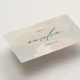 "Daybreak" - Place Cards in Dove by Olivia Kanaley Inman - Detail