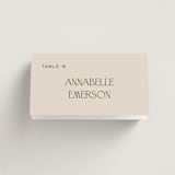 "Eisin" - Place Cards in Vanilla Bean by Pati Cascino - Folded with Free Guest Printing